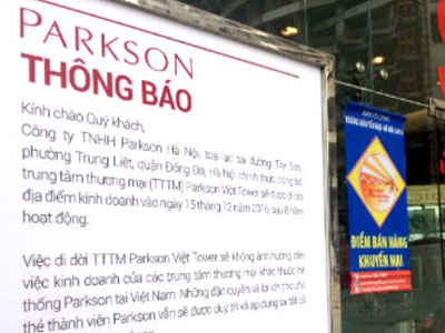 Parkson Việt Tower viết tiếp câu chuyện buồn của “đại gia” bán lẻ Malaysia