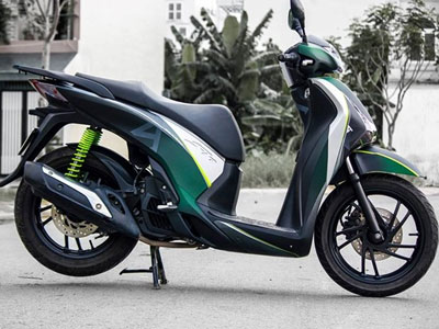 Honda SH phối màu độc cho dàn vỏ ở Sài Gòn