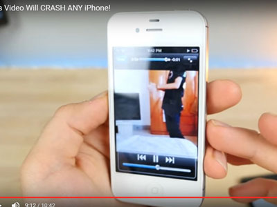 Đoạn video khiến cho mọi iPhone bị tê liệt