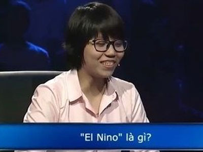 Tìm kiếm El Nino là gì tăng mạnh sau "Ai là triệu phú"
