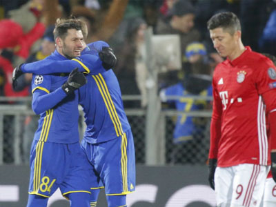 Bayern thua ngược trên đất Nga tại Champions League