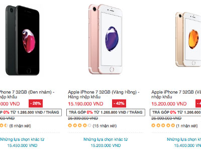 Smartphone trong nước giảm giá ăn theo ngày Black Friday