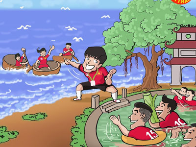 Hí họa Việt Nam vào bán kết AFF Cup với thành tích lịch sử