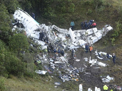 Rơi máy bay ở Colombia: Thấy hộp đen, số người chết xác định là 71