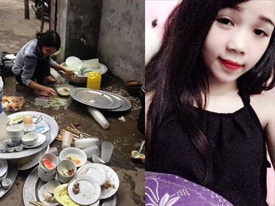Một mình rửa 17 mâm bát đĩa đám giỗ, nàng dâu 20 tuổi sáng nhất Facebook