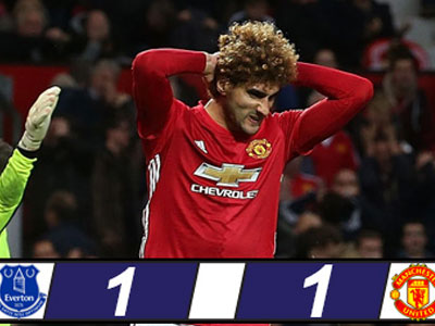 Tội đồ Fellaini khiến M.U bị cầm hòa phút cuối