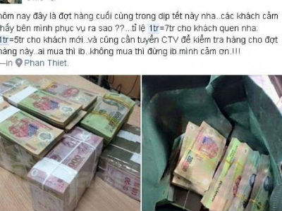Cảnh giác với những chiêu trò bán tiền giả trên mạng