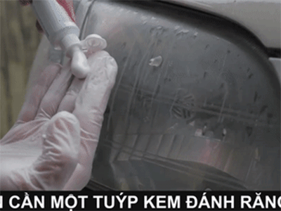 Mẹo đơn giản, rẻ tiền làm đèn pha ô tô sáng bóng như mới