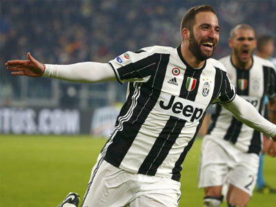 Higuain ghi bàn duy nhất, Juventus thắng trận đại chiến Roma