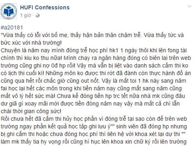 Hàng trăm sinh viên bị đình chỉ thi vì chưa đóng học phí