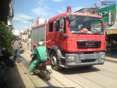 TP. HCM: Va chạm với xe cứu hỏa, người đàn ông tử vong