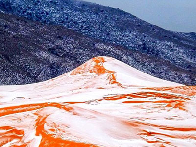 Tuyết rơi ở Sahara: "Tất cả mọi người đều sốc"