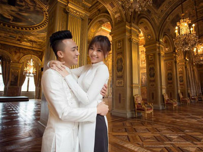 Bộ ảnh cưới lãng mạn của Trấn Thành và Hari Won ở Pháp