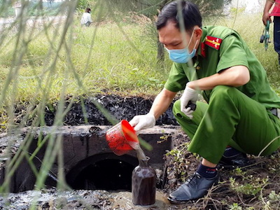 Bộ Công an phát hiện công ty xả thải ra sông Thị Vải