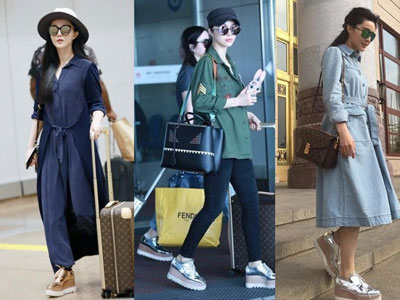 Diện giày thể thao chất như sao Hoa ngữ