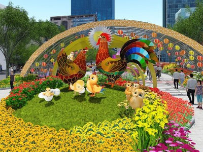 Clip: Những điểm độc đáo của đường hoa Nguyễn Huệ năm 2017