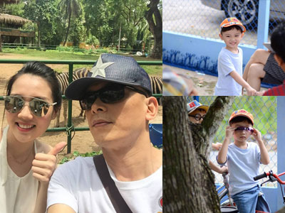 Con trai đầu lòng của Ngô Quang Hải ra dáng hot boy nhí