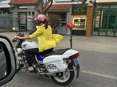 Người phụ nữ mặc thường phục lái xe đặc chủng: "Dư luận hiểu sai sự việc"
