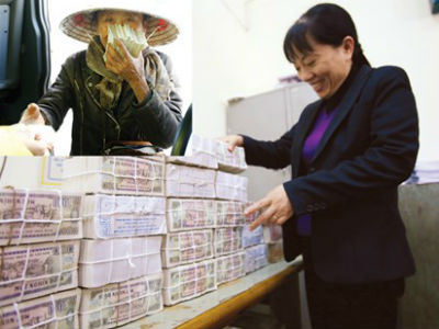 Hét giá đổi tiền lẻ dịp Tết