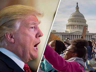 Người chống Trump hô hào náo loạn Washington DC, ngăn tỷ phú nhậm chức