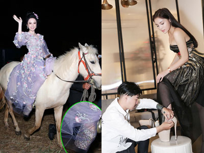 "Cuộc chiến" giày đế khủng của mỹ nhân Việt