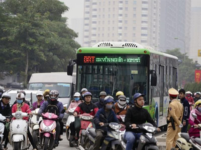 Đề xuất lắp dải phân cách cứng ở nhà chờ buýt nhanh BRT