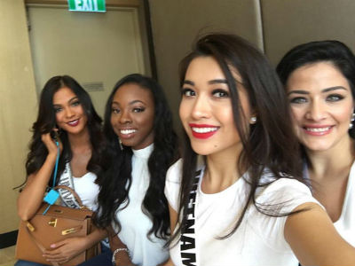 Lệ Hằng đang lọt top 5 thí sinh được yêu thích nhất tại Miss Universe 2016