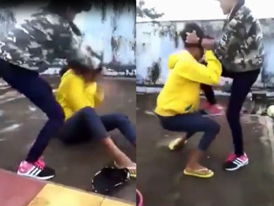 Clip nữ sinh lớp 8 bị "đàn chị" đánh dã man khiến nhiều người bức xúc