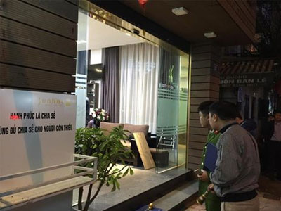 Hiện trường vụ nổ súng trước quán cà phê ở Hà Nội