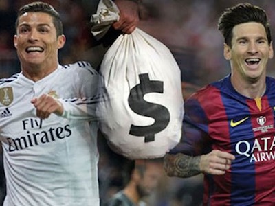 Lương Ronaldo, Messi thua xa... người đánh xe La Mã