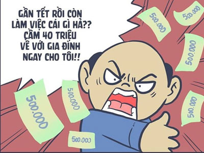 Bộ tranh hài hước kể ước mơ của thanh niên trong năm mới