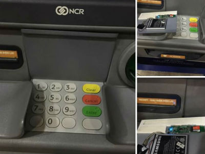 Phát hiện thiết bị lạ được gắn tại trạm ATM