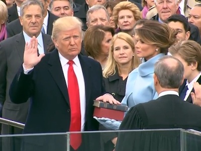Trump tuyên thệ nhậm chức, Mỹ bước vào thời đại mới