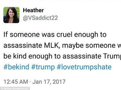 Điều tra cô gái mong ông Trump bị ám sát