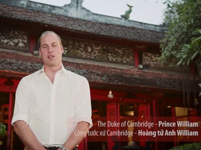 Hoàng tử Anh William chúc Tết bằng tiếng Việt
