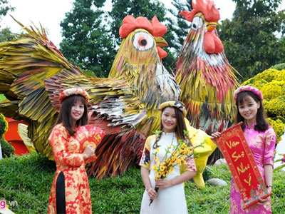 Linh vật Tết "mái ấm hạnh phúc" ở Quảng Ngãi