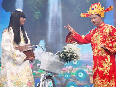 "Cô Đẩu" Công Lý hát Bolero cùng "Nam Tào" Xuân Bắc