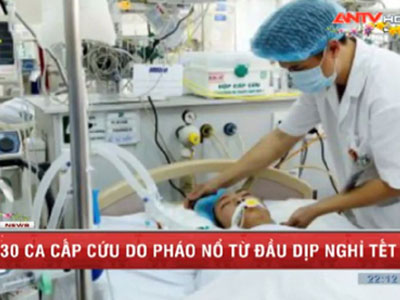 Clip: 130 người bị thương do pháo trong dịp Tết