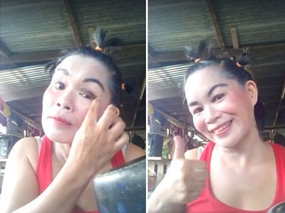 Clip: Màn trang điểm hết sức "bá đạo" của "quý cô" hài hước