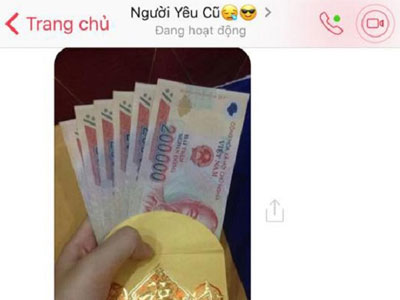 "Soái ca" sinh năm 2000 gây sốt khi lì xì người yêu cũ những 2 triệu đồng