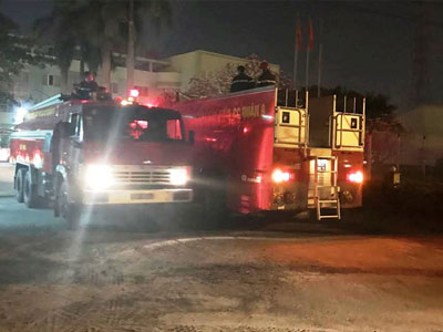 Cháy xưởng sản xuất máy biến áp tại Công ty Cơ điện Thủ Đức