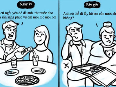 Sự khác biệt thú vị giữa lúc mới yêu và yêu lâu