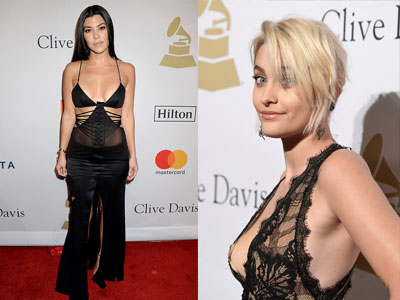 Loạt sao nữ thi nhau khoe vòng 1 gợi cảm trên thảm đỏ tiệc tiền Grammy 2017