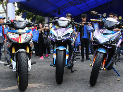 Bộ ba Yamaha Exciter độ hàng trăm triệu tại Sài Gòn