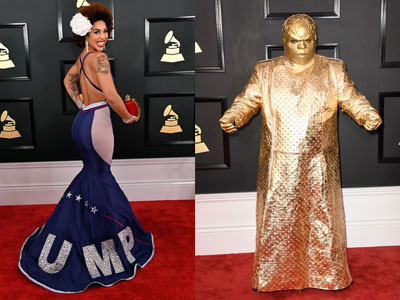 Những trang phục gây sốc nhất thảm đỏ Grammy 2017