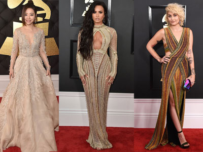 Thảm đỏ Grammy 2017: Người đẹp lộng lẫy, kẻ "thả rông" vòng 1 táo bạo