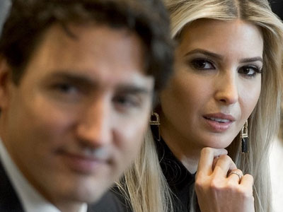 Con gái Trump "choáng" khi gặp Thủ tướng Canada điển trai