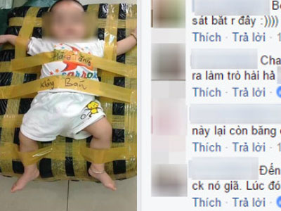 Em bé bị bố mẹ dán băng dính ghi "hàng tặng" - Trẻ có thể chịu tổn thương gì sau đó?