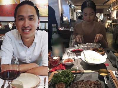 Vợ chồng Hà Tăng hạnh phúc mừng Valentine bằng bữa tối ấm áp