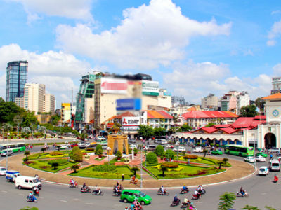 Vòng xoay trước chợ Bến Thành được phá bỏ để xây ga ngầm metro